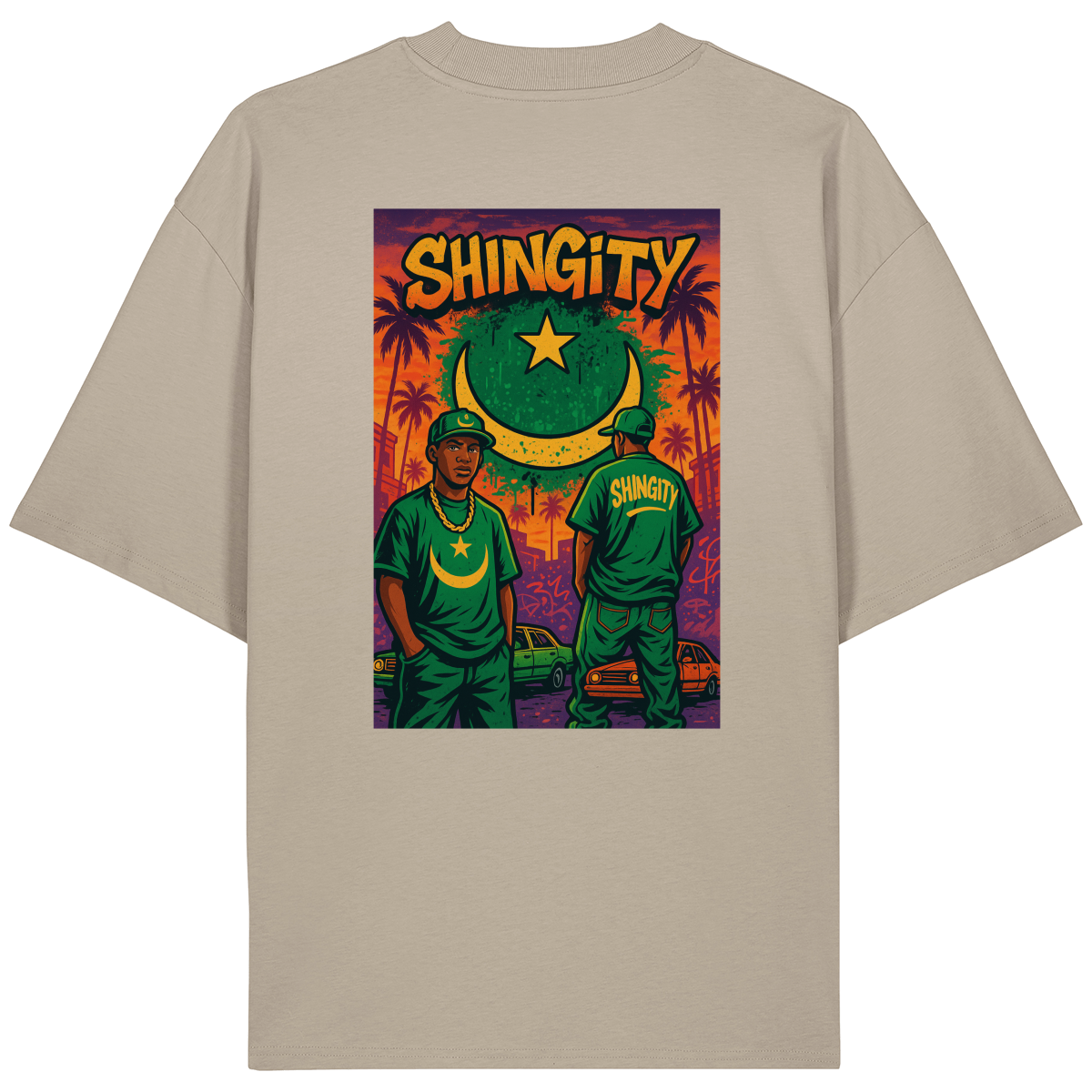 T-shirt “Shingity Street Legends” – Édition Cali-Sahara