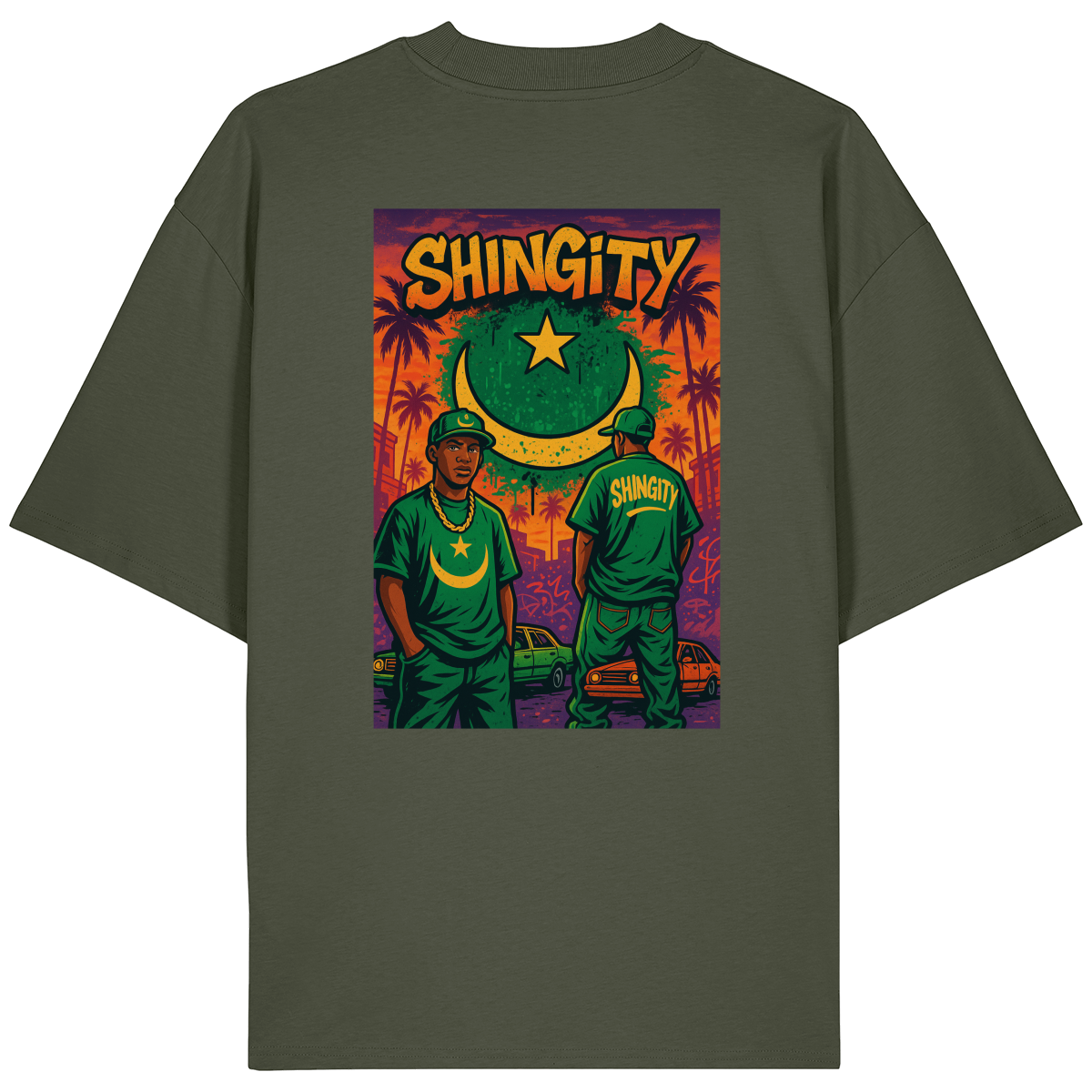 T-shirt “Shingity Street Legends” – Édition Cali-Sahara