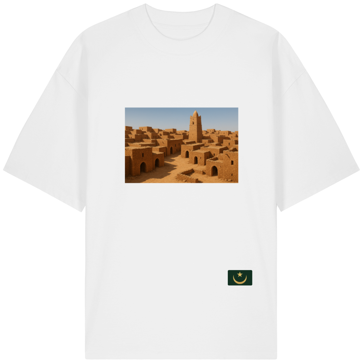 T-shirt “Shingitti Frame” Blanc – Édition Minimaliste