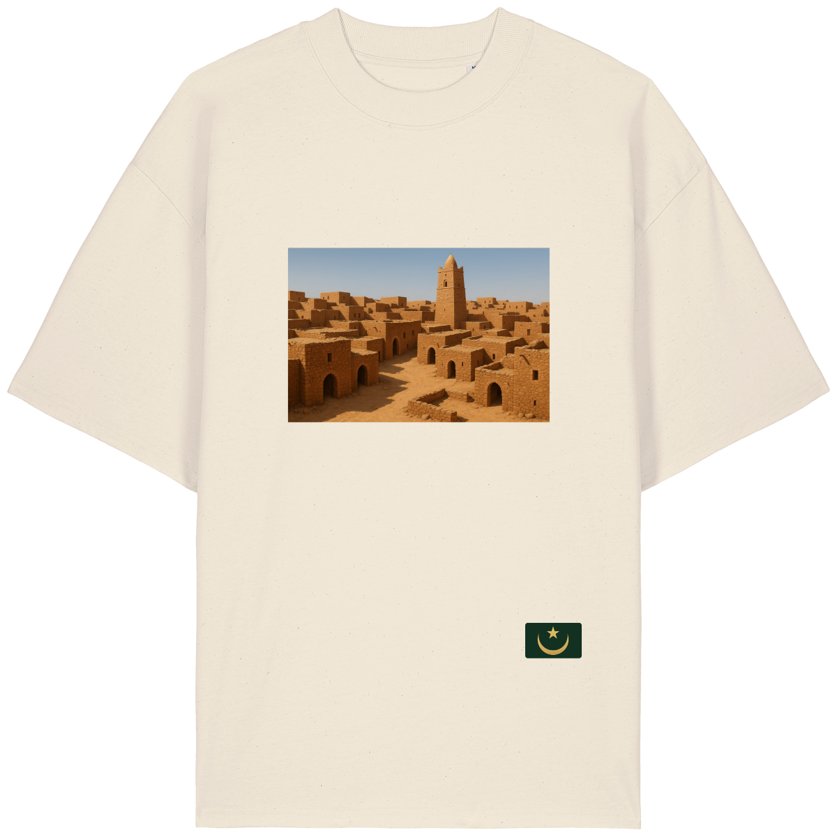 T-shirt “Shingitti Frame” Blanc – Édition Minimaliste