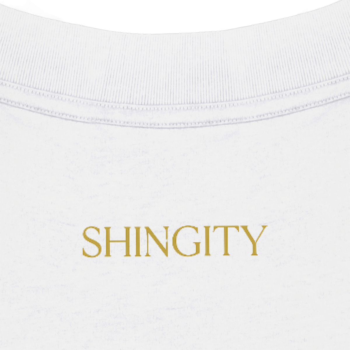 T-shirt “Shingitti Frame” Blanc – Édition Minimaliste
