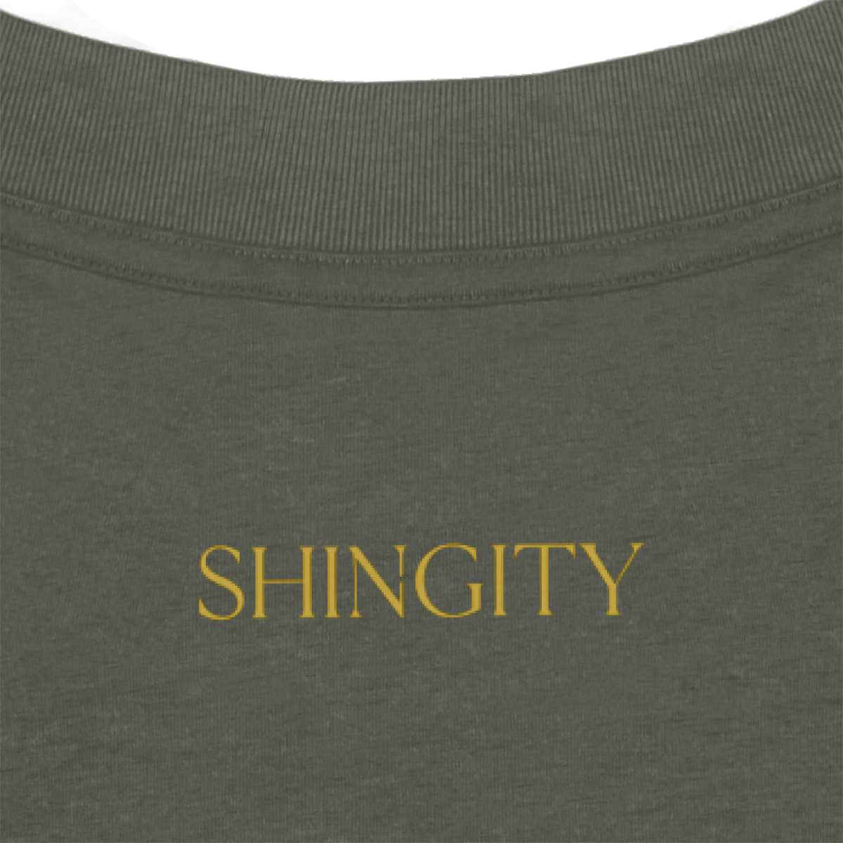 T-shirt “Shingitti Frame” Blanc – Édition Minimaliste